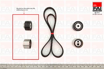 Obrázok Sada ozubeného remeňa FAI AutoParts  TBK110