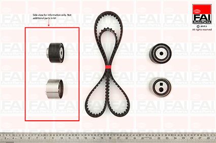 Obrázok Sada ozubeného remeňa FAI AutoParts  TBK111