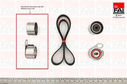 Obrázok Sada ozubeného remeňa FAI AutoParts  TBK115