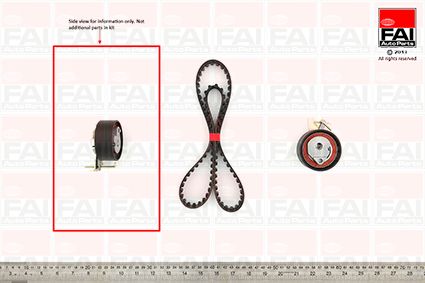 Obrázok Sada ozubeného remeňa FAI AutoParts  TBK144