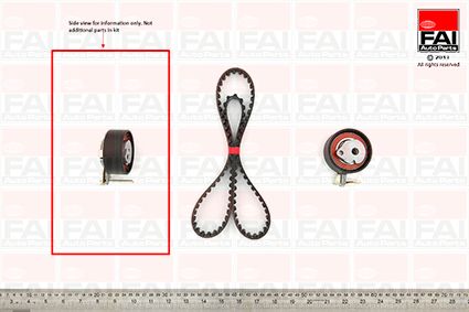Obrázok Sada ozubeného remeňa FAI AutoParts  TBK145