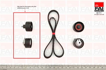 Obrázok Sada ozubeného remeňa FAI AutoParts  TBK150