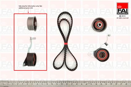 Obrázok Sada ozubeného remeňa FAI AutoParts  TBK215