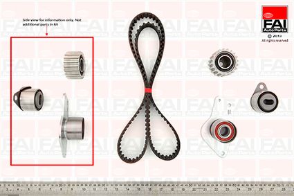 Obrázok Sada ozubeného remeňa FAI AutoParts  TBK217
