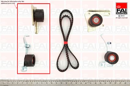 Obrázok Sada ozubeného remeňa FAI AutoParts  TBK39
