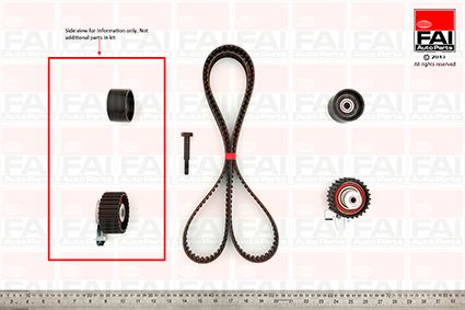 Obrázok Sada ozubeného remeňa FAI AutoParts  TBK433