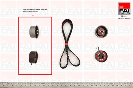 Obrázok Sada ozubeného remeňa FAI AutoParts  TBK434