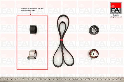 Obrázok Sada ozubeného remeňa FAI AutoParts  TBK435