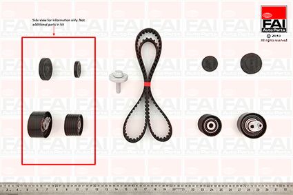 Obrázok Sada ozubeného remeňa FAI AutoParts  TBK460