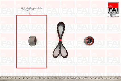 Obrázok Sada ozubeného remeňa FAI AutoParts  TBK464