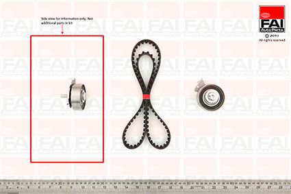 Obrázok Sada ozubeného remeňa FAI AutoParts  TBK53