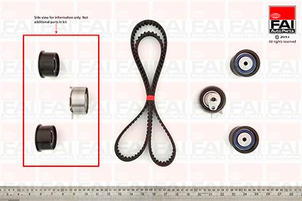 Obrázok Sada ozubeného remeňa FAI AutoParts  TBK54