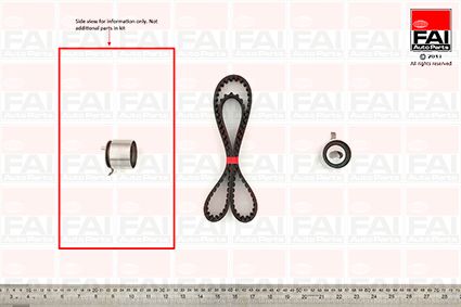 Obrázok Sada ozubeného remeňa FAI AutoParts  TBK61