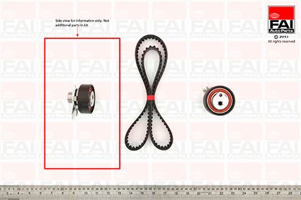 Obrázok Sada ozubeného remeňa FAI AutoParts  TBK76