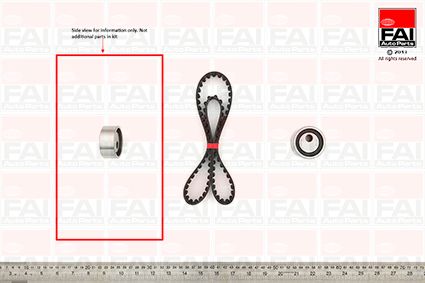 Obrázok Sada ozubeného remeňa FAI AutoParts  TBK88