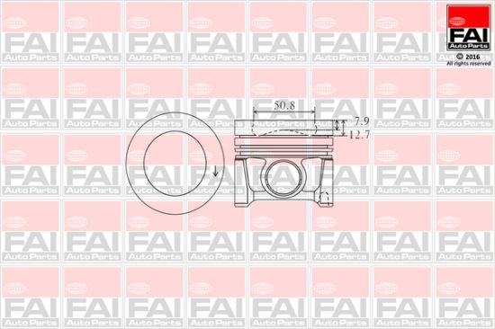 Obrázok Piest FAI AutoParts  PK1000