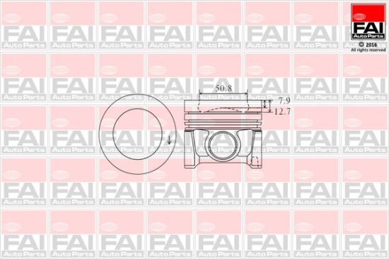 Obrázok Piest FAI AutoParts  PK1050