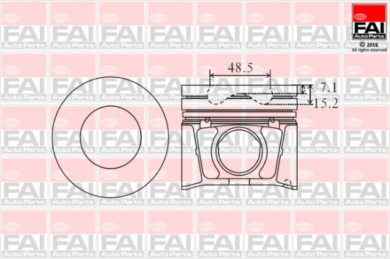 Obrázok Piest FAI AutoParts  PK10000