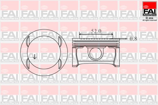 Obrázok Piest FAI AutoParts  PK11050