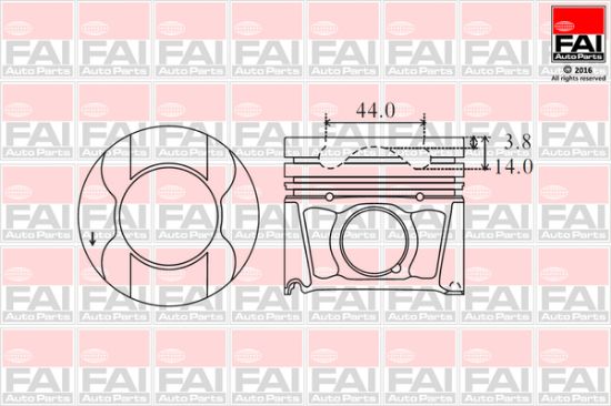Obrázok Piest FAI AutoParts  PK15000