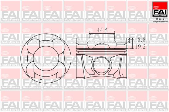 Obrázok Piest FAI AutoParts  PK17050