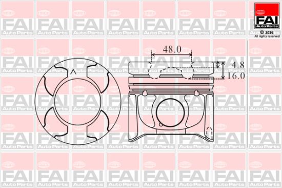 Obrázok Piest FAI AutoParts  PK19050