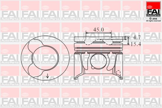 Obrázok Piest FAI AutoParts  PK6000
