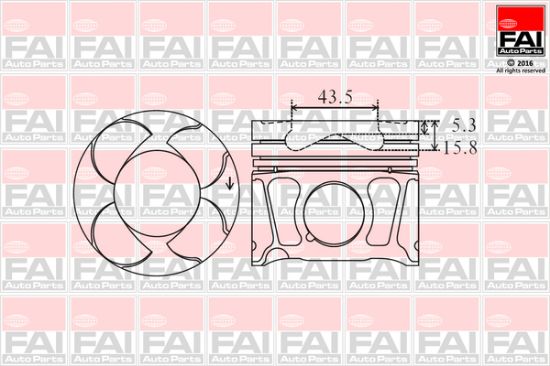 Obrázok Piest FAI AutoParts  PK8000