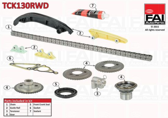 Obrázok Sada ozubeného remeňa FAI AutoParts  TBK437