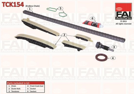 Obrázok Sada rozvodovej reżaze FAI AutoParts  TCK154