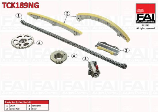 Obrázok Sada ozubeného remeňa FAI AutoParts  TBK532T