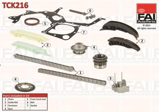Obrázok Sada rozvodovej reżaze FAI AutoParts  TCK216