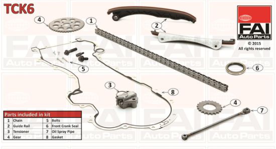 Obrázok Sada rozvodovej reżaze FAI AutoParts  TCK6