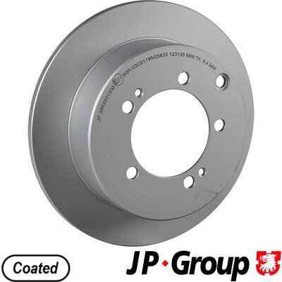 Obrázok Brzdový kotúč JP GROUP  3963201200
