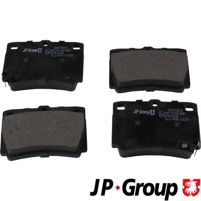 Obrázok Sada brzdových platničiek kotúčovej brzdy JP GROUP  3963700610