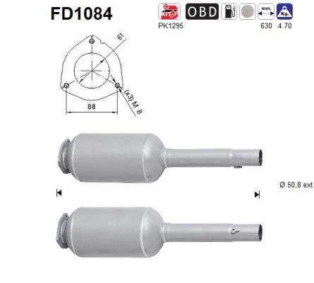 Obrázok Filter sadzí/pevných častíc výfukového systému AS  FD1084