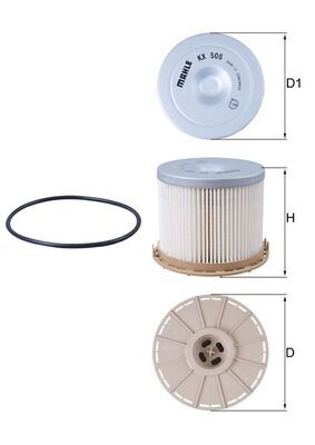 Obrázok Palivový filter MAHLE  KX505D