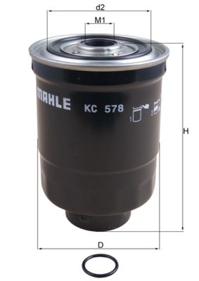 Obrázok Palivový filter MAHLE  KC578D