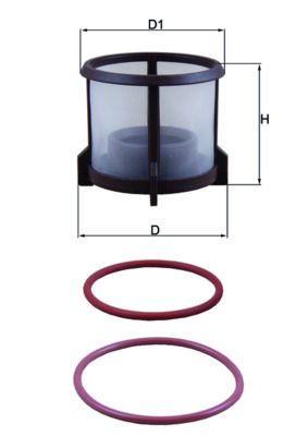 Obrázok Palivový filter MAHLE  KX72D2