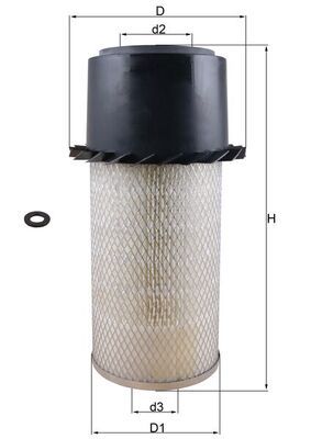 Obrázok Vzduchový filter MAHLE  LX18