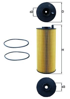 Obrázok Olejový filter MAHLE  OX1059D