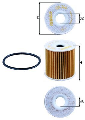 Obrázok Olejový filter MAHLE  OX346D