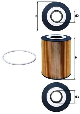 Obrázok Olejový filter MAHLE  OX359D