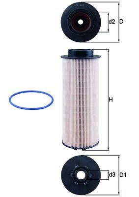 Obrázok Palivový filter MAHLE  KX262D