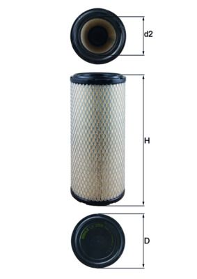 Obrázok Vzduchový filter MAHLE  LX2959