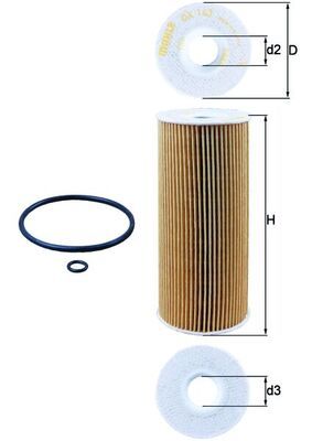Obrázok Olejový filter MAHLE  OX143D