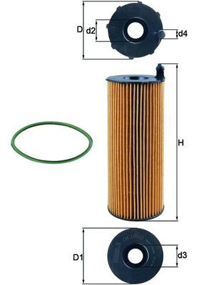 Obrázok Olejový filter MAHLE  OX1963D