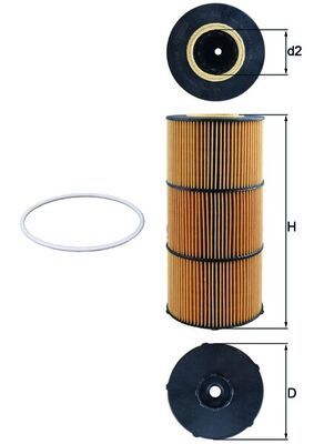 Obrázok Olejový filter MAHLE  OX832D