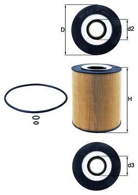 Obrázok Olejový filter MAHLE  OX146D