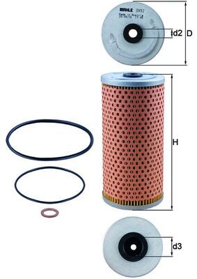 Obrázok Olejový filter MAHLE  OX92D